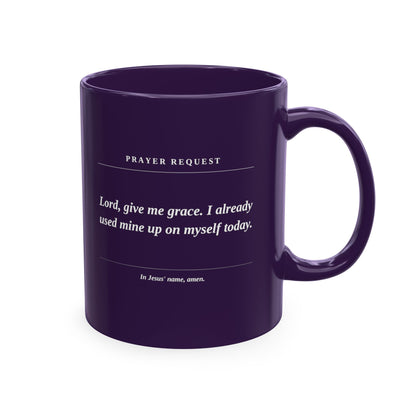 Prayer Request Mug — Inspirational Christian Coffee Cup with Daily Prayers