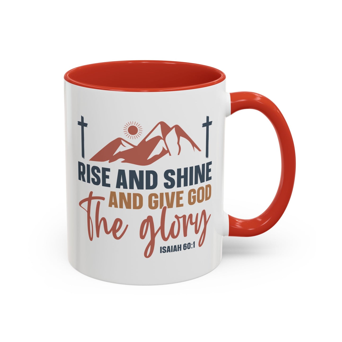Christian Ceramic Mug - Give Him The Glory Accent Coffee Mug (11, 15oz)