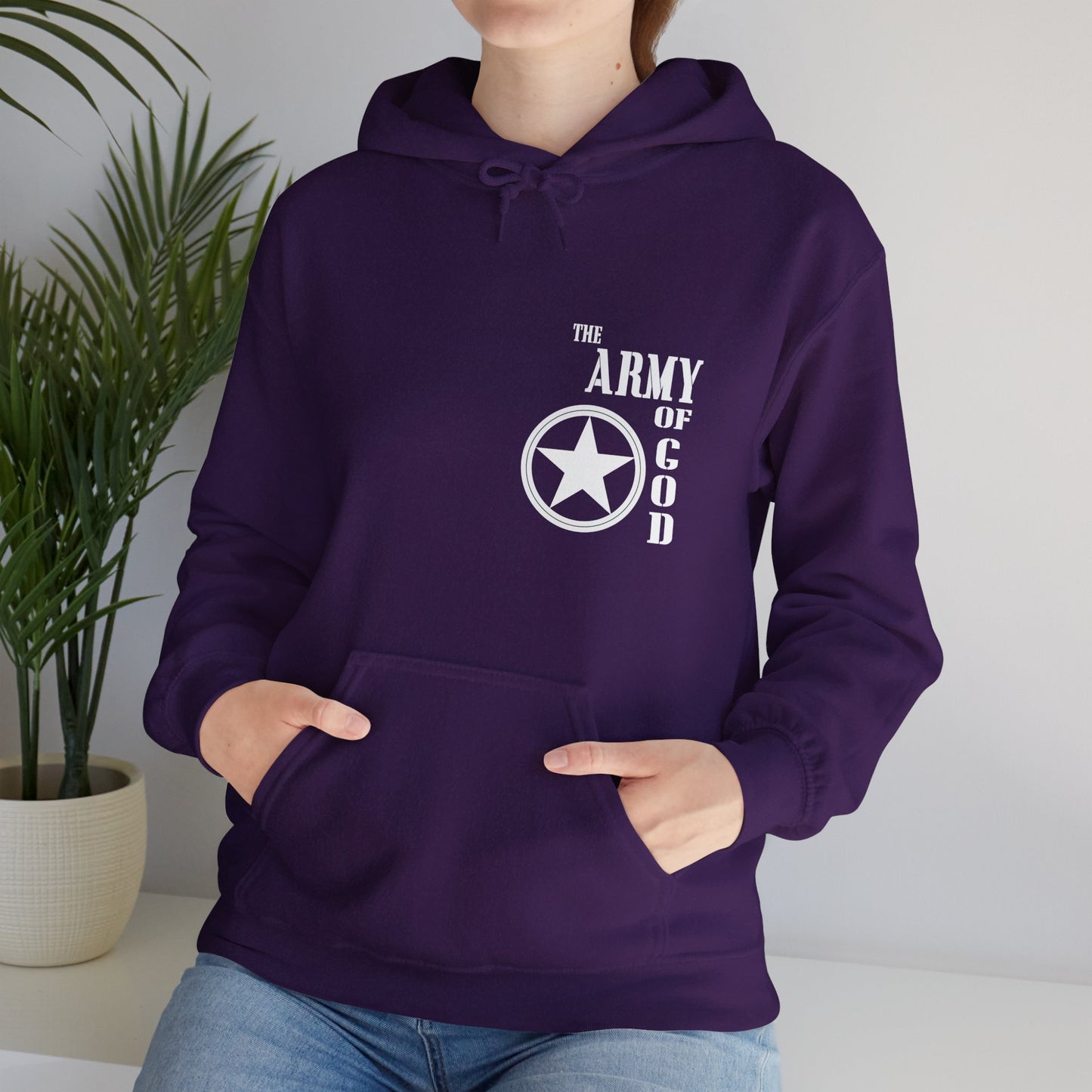 The Army Of God Unisex Christian Hooded Pullover Sweatshirt