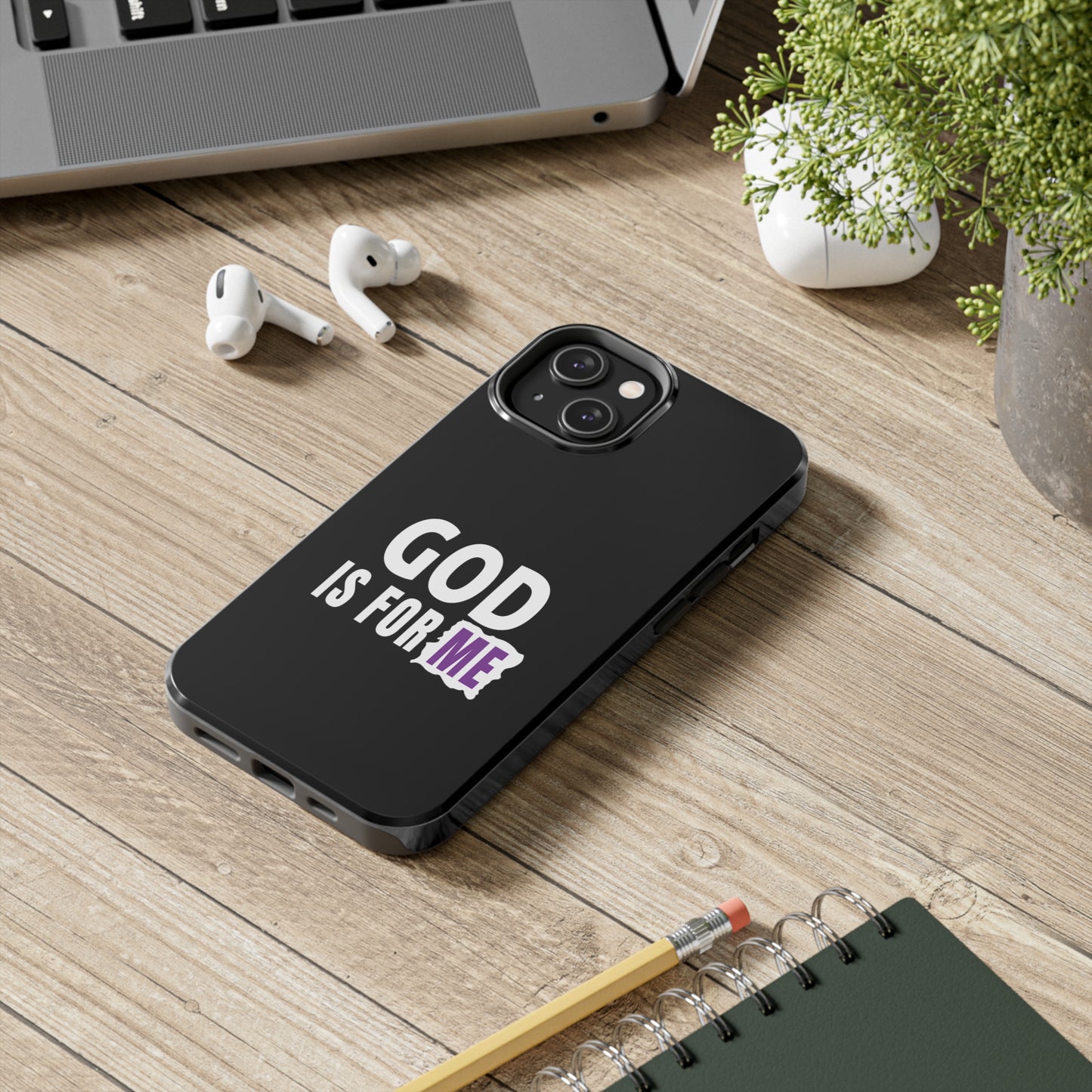 God Is For Me Christian Phone Tough Phone Cases, Case-Mate Printify