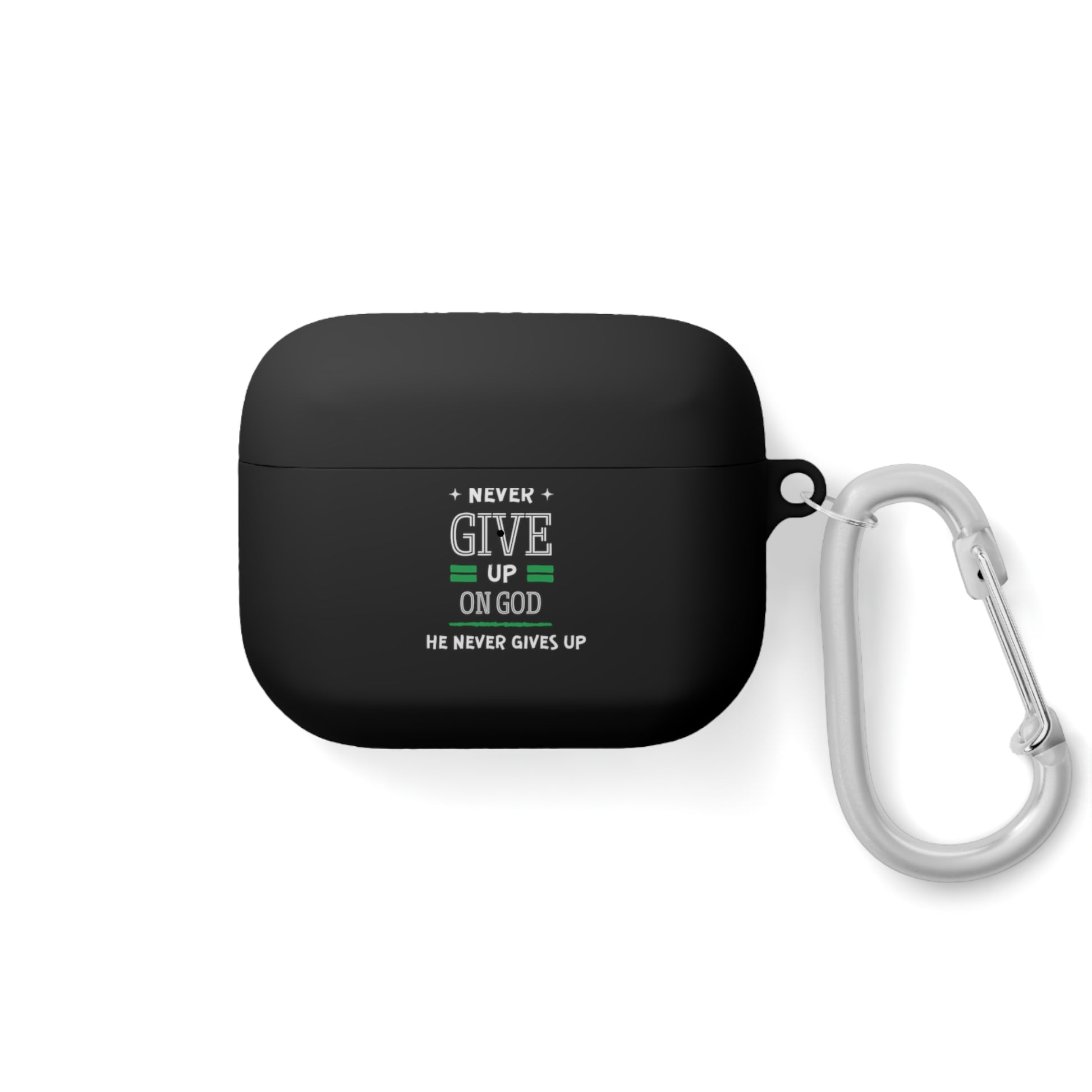 Never Give Up On God He Never Gives Up On You Christian Airpod / Airpods Pro Case cover Printify