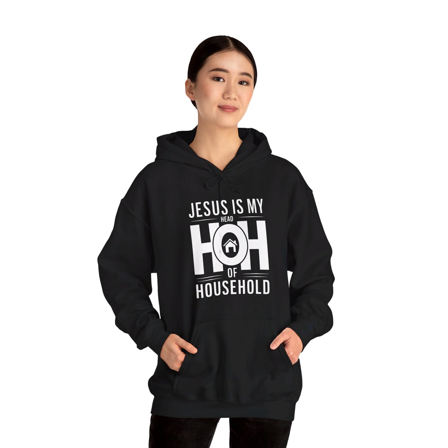 Jesus Is My Head Of Household HOH Unisex Christian Pullover Hooded Sweatshirt