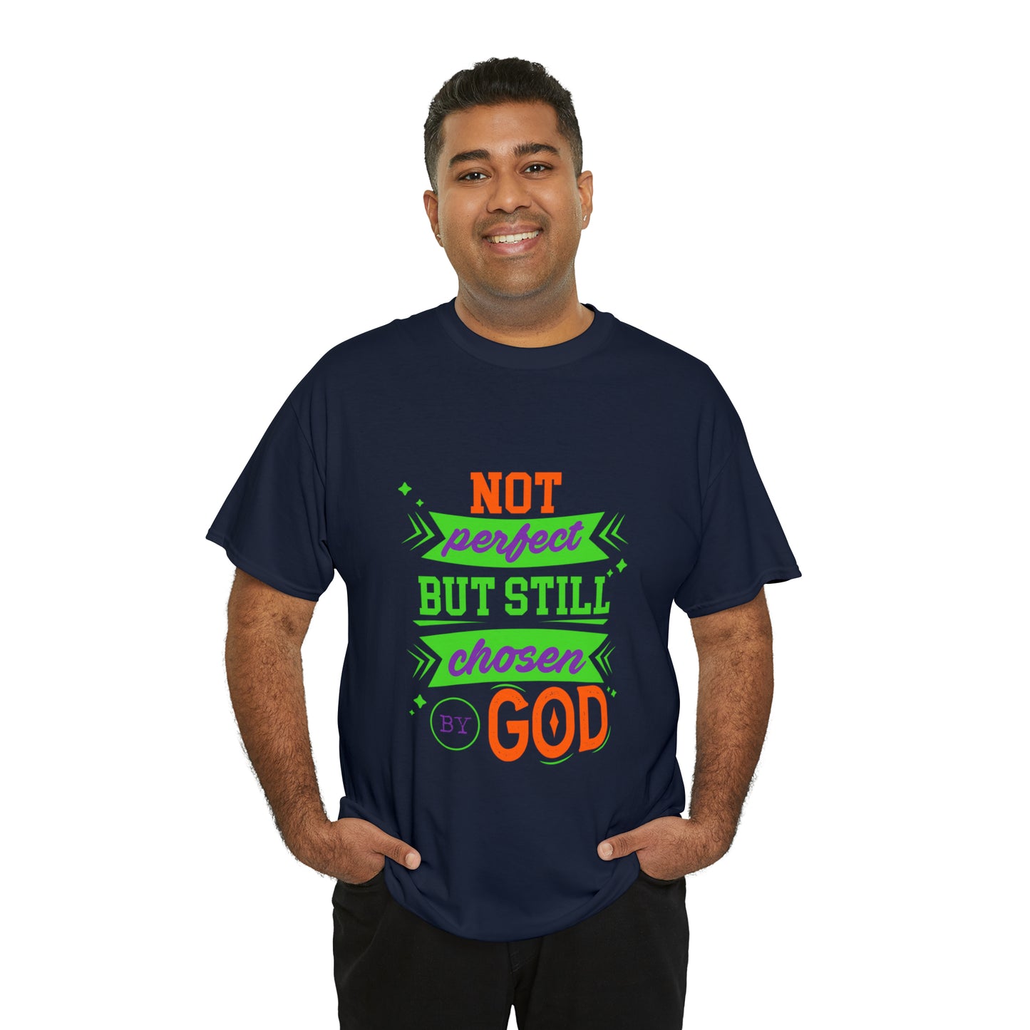 Not Perfect But Still Chosen By God Unisex Heavy Cotton Tee