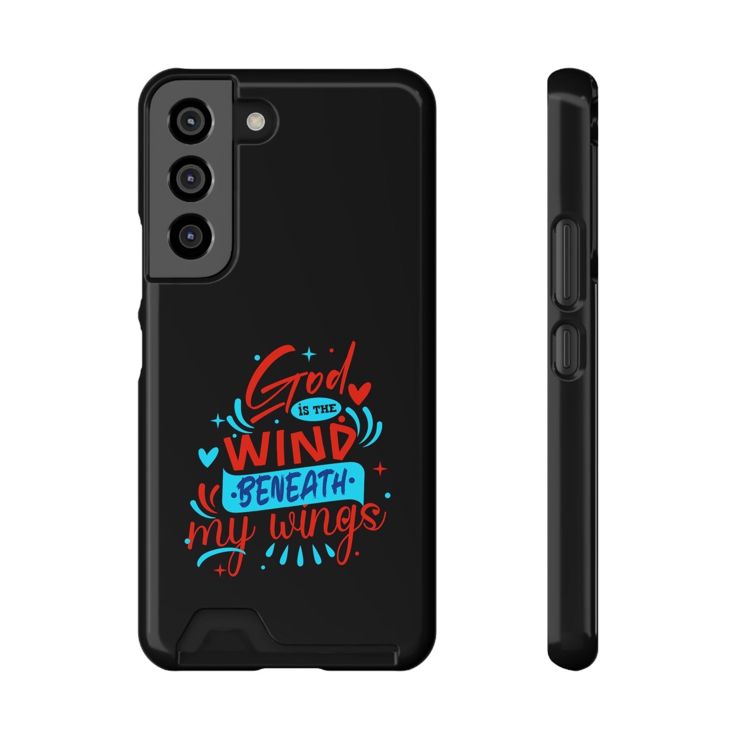 God Is The Wind Beneath My Wings Phone Case With Card Holder