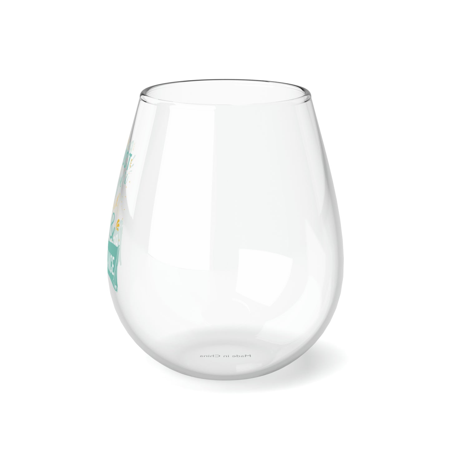 Product Of Prayer, Promise, & Perseverance Stemless Wine Glass, 11.75oz