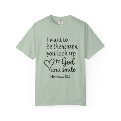 Inspirational Unisex T-Shirt -Smile, Faith-Based Apparel, Religious Gift, Christian Tee, Motivational Shirt, Everyday Wear