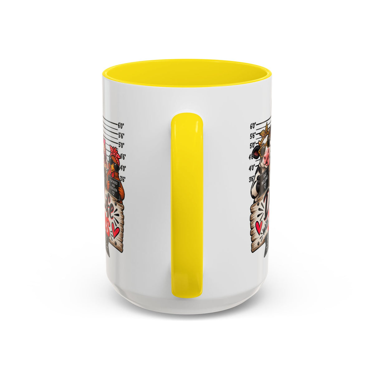 Doin’ Life with Jesus Funny Christian Farm Animal Mugshot Coffee Mug | Philippians 1:6