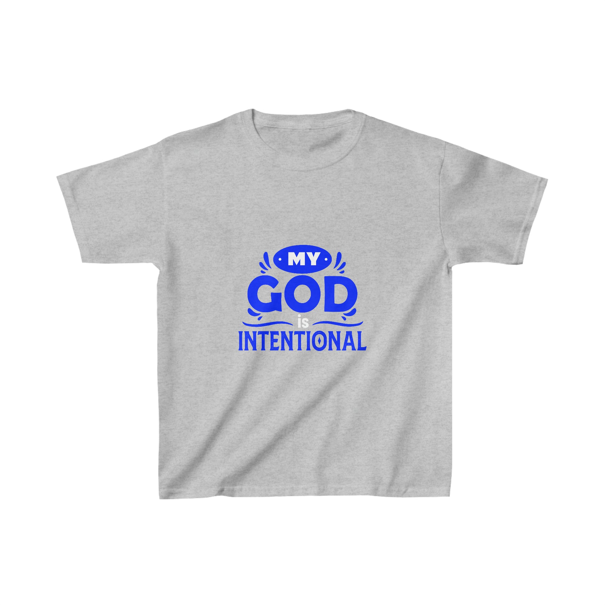 My God Is Intentional Youth Christian T-Shirt Printify