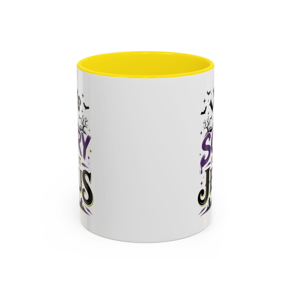 Coffee Mug — “Life Is Scary Without Jesus” Halloween Christian Accent Mug (11/15oz)
