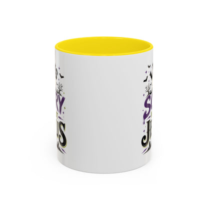 Coffee Mug — “Life Is Scary Without Jesus” Halloween Christian Accent Mug (11/15oz)