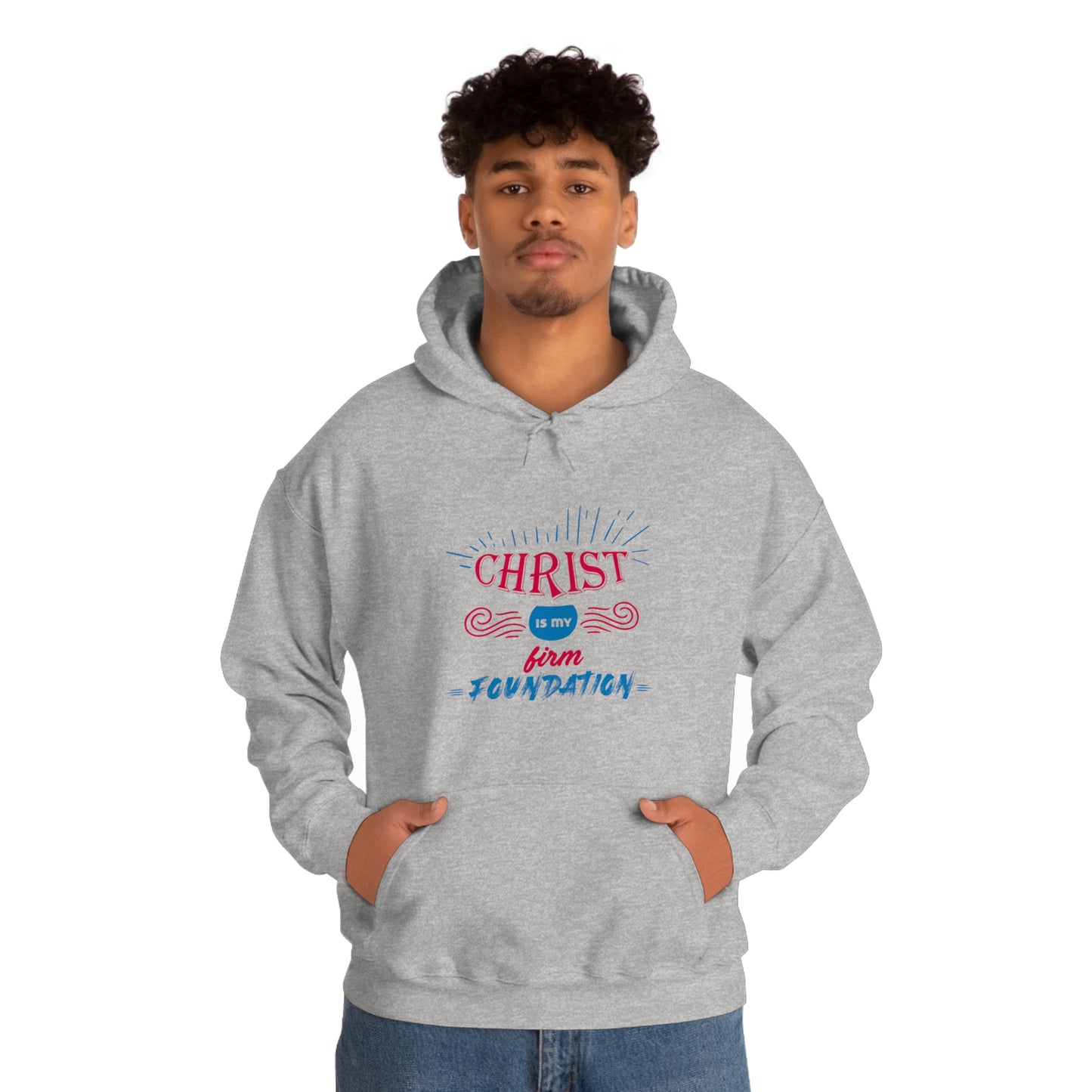 Christ Is My Firm Foundation Unisex Hooded Sweatshirt