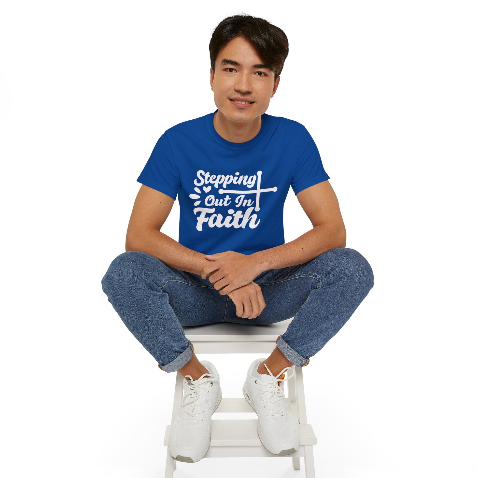 STEPPING OUT IN FAITH Unisex Christian Ultra Cotton Tee Printify