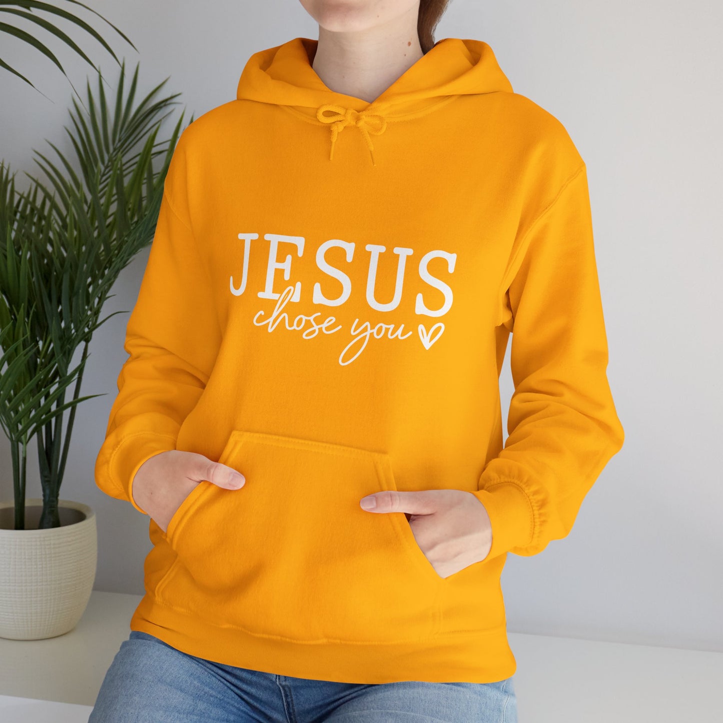 Jesus Chose You (2) Unisex Christian Pullover Hooded Sweatshirt