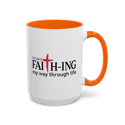 Faith-Inspired Coffee Accent Mug - Motivational Drinkware for Daily Inspiration