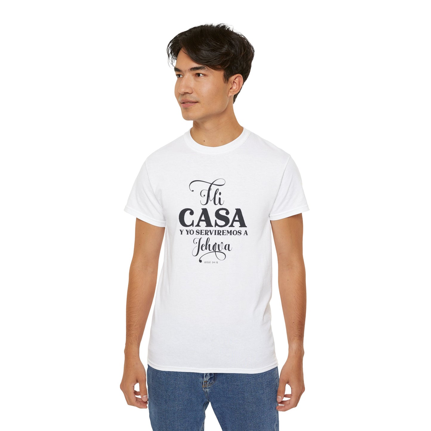 MI CASA Y  YO SERVIREMOS A JEHOVA Christian Spanish Unisex T-shirt Printify