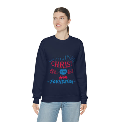 Christ Is My Firm Foundation Unisex Heavy Blend™ Crewneck Sweatshirt