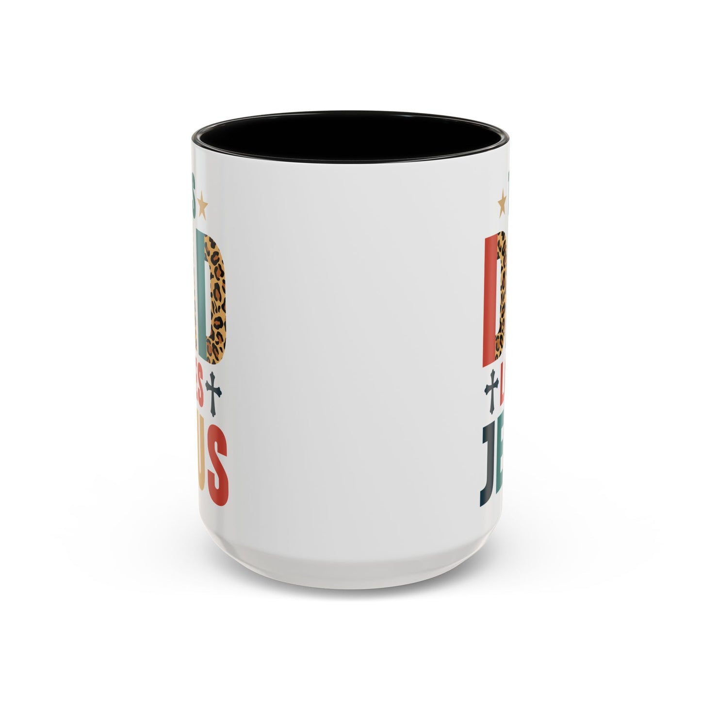 This Dad Loves Him Accent Coffee Mug - Perfect Gift for Father's Day and Christian Dads