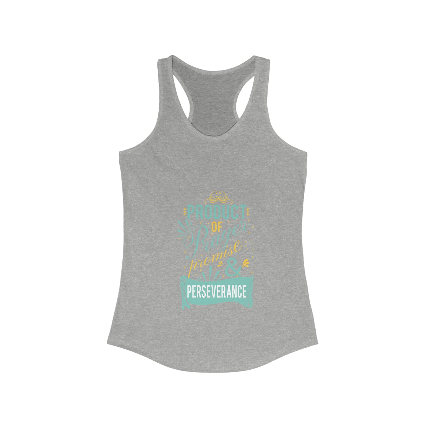Product of Prayer, Promise, and Perseverance slim fit tank-top
