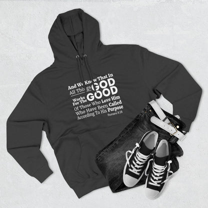 Inspirational Three - Panel Fleece Unisex Hoodie, Christian Apparel, Cozy Sweatshirt, Gift for Believers, Scripture Hoodie - ClaimedbyGodDesigns