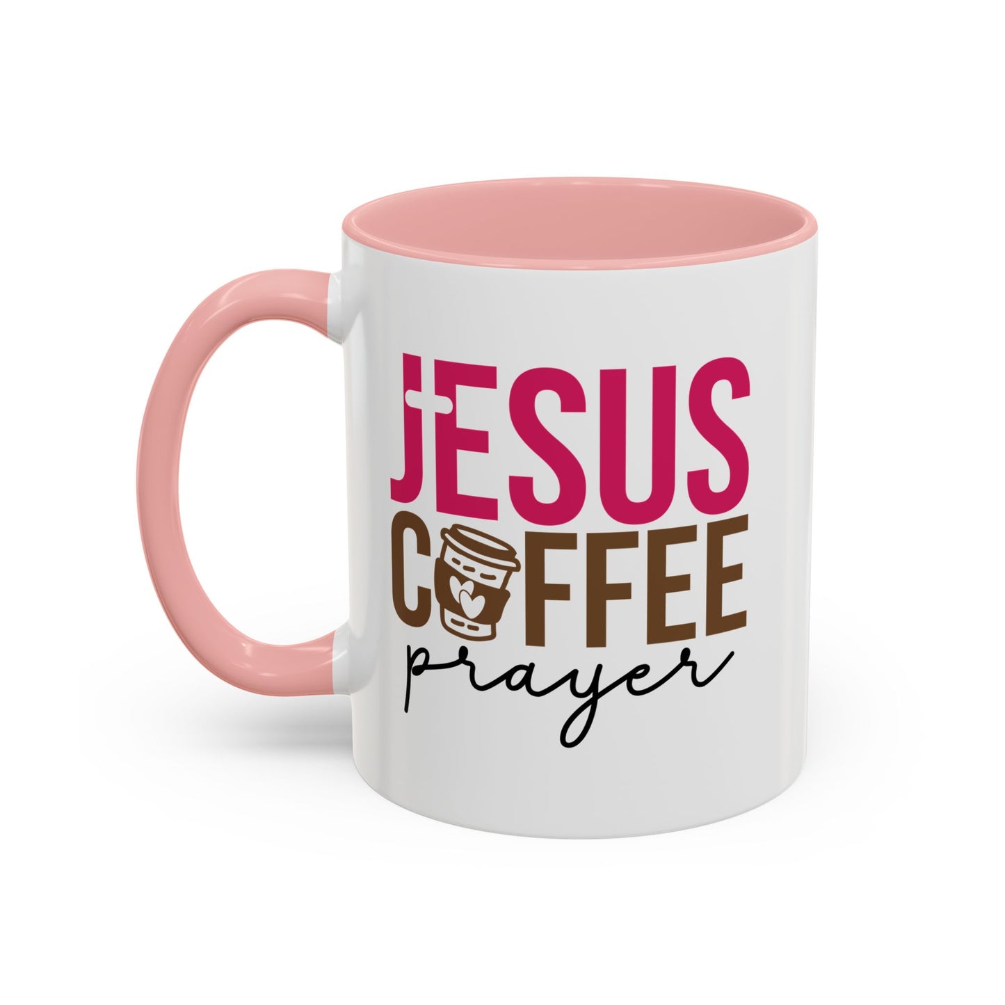 Faith-Inspired Coffee Prayer Accent Mug - Faith Inspired Gift for Coffee Lovers, Religious Drinkware, Inspirational Kitchen Decor