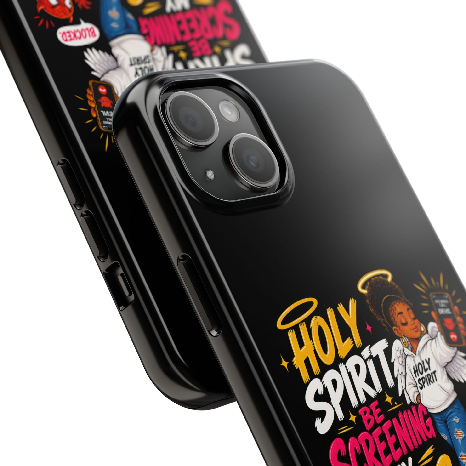 Phone Case — "Holy Spirit Be Screening My Calls" Christian Protective Tough Case - ClaimedbyGodDesigns