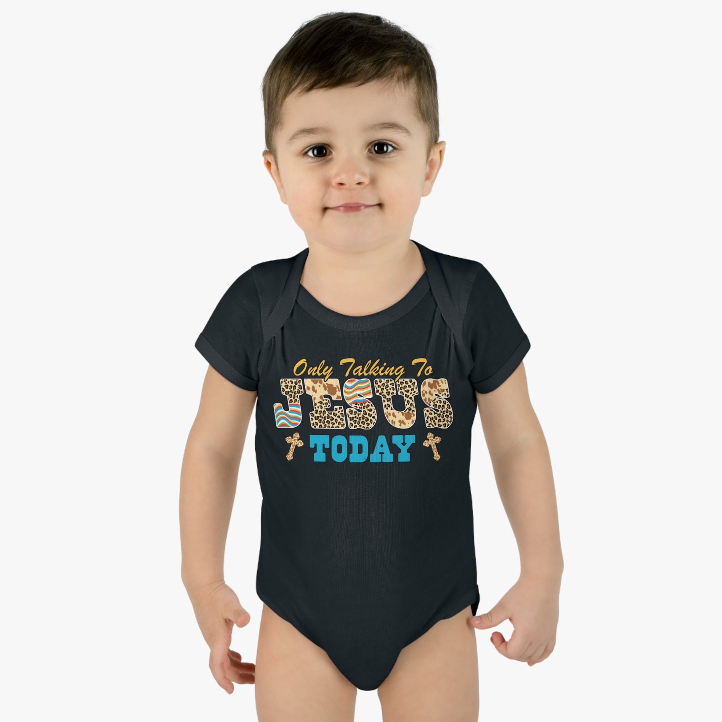 I'm Only Talking To Jesus Christian Baby Onesie Printify