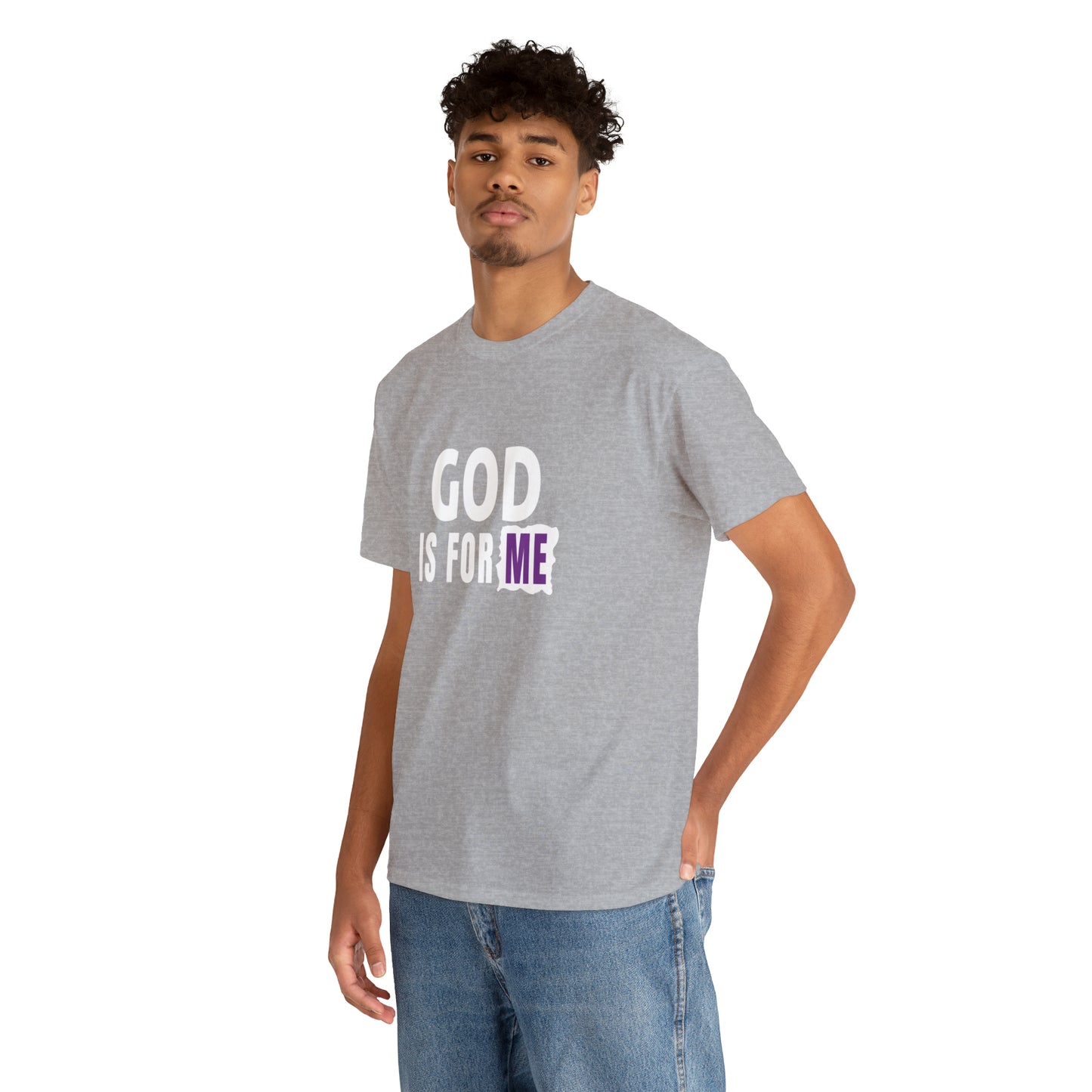 God Is For Me Unisex Heavy Cotton Tee Printify