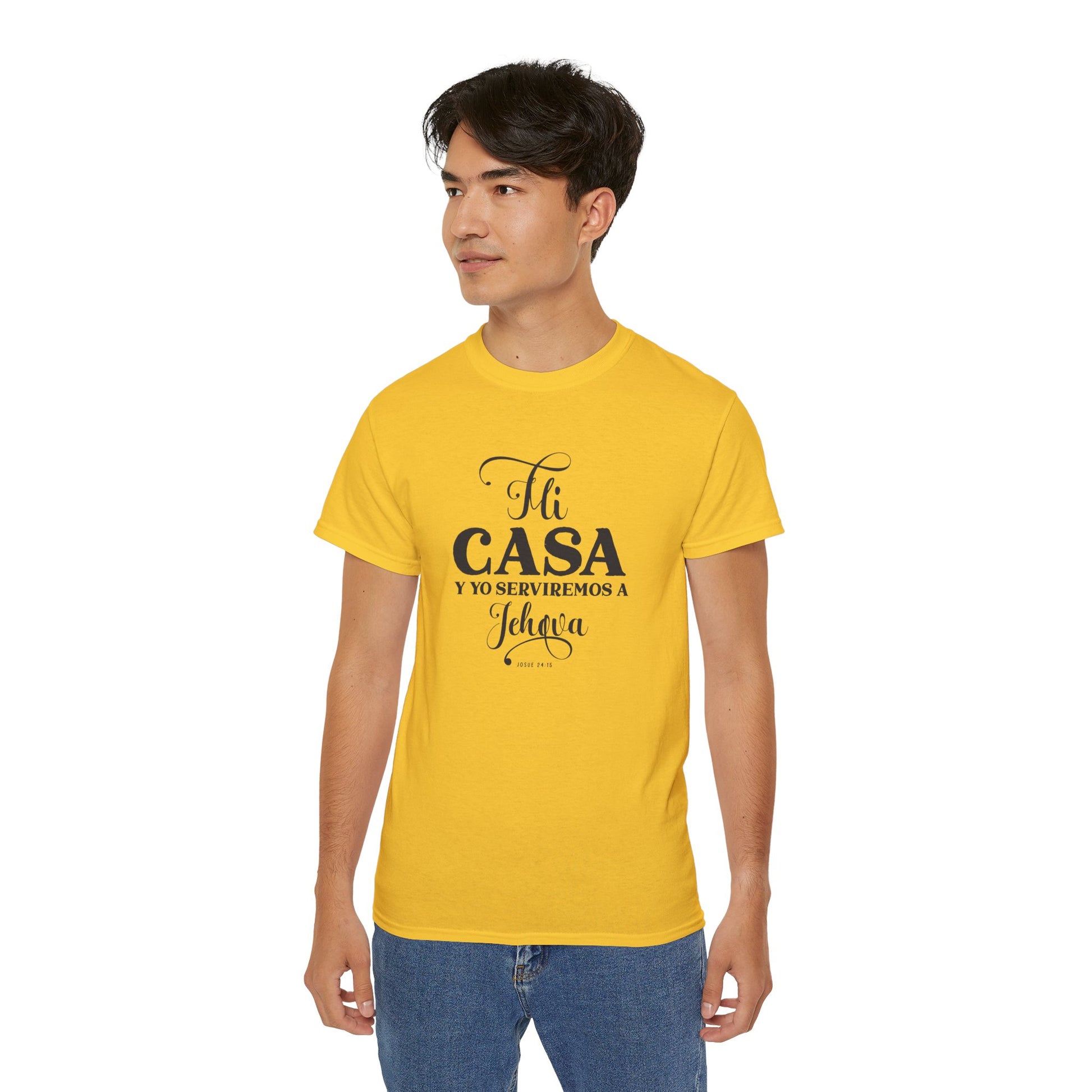 MI CASA Y  YO SERVIREMOS A JEHOVA Christian Spanish Unisex T-shirt Printify