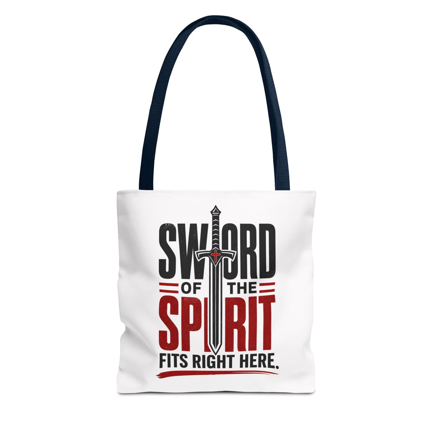 Sword of the Spirit Tote Bag — Christian Faith Inspirational Canvas Tote - ClaimedbyGodDesigns