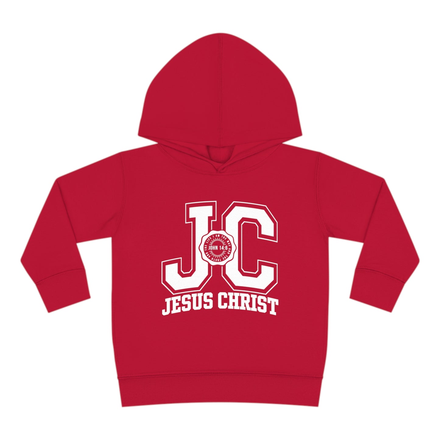 JC Jesus Christ Christian Toddler Pullover Fleece Hooded Sweatshirt