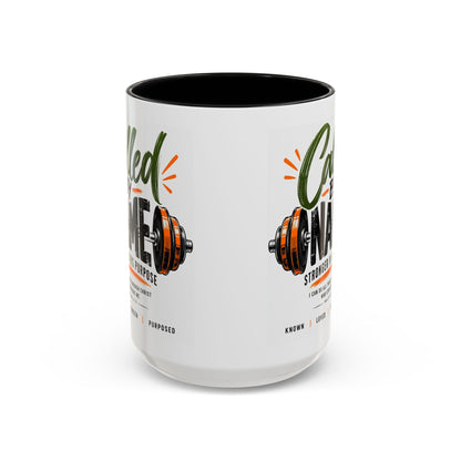 Stronger in His Purpose Called by Name Christian coffee mug