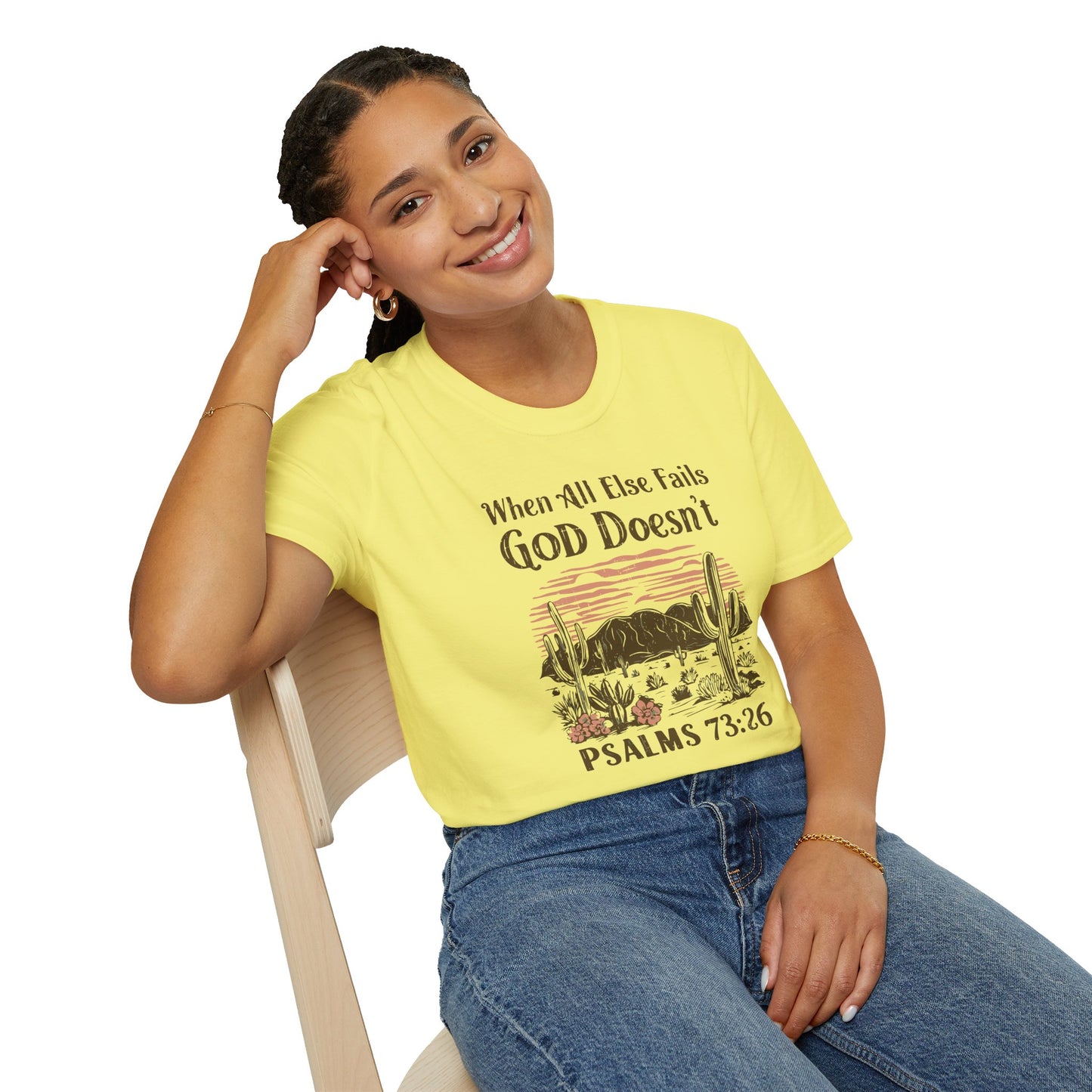 When All Else Fails God Doesn't Christian Unisex T-shirt