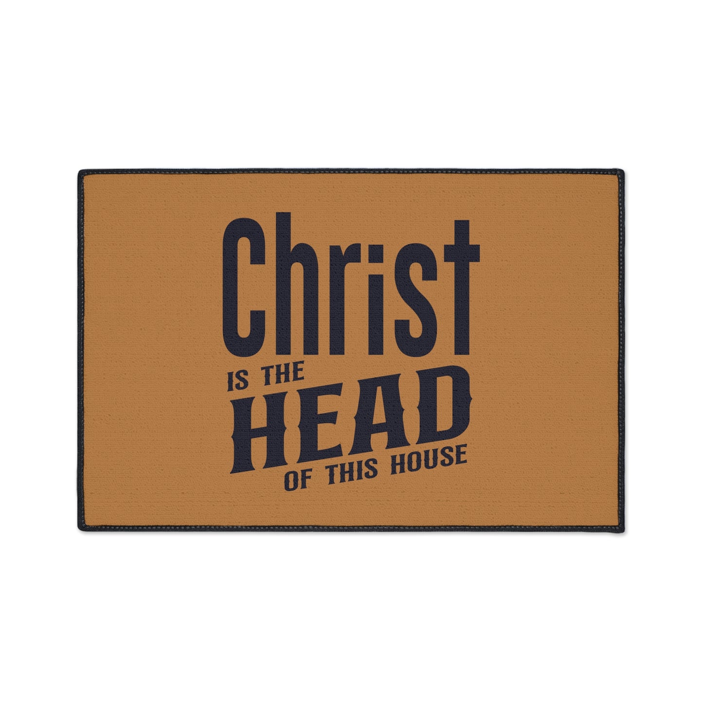 Christian Heavy Duty Floor Mat, Christ Is The Head Of This House Home Decor, Religious Entryway Rug, Scripture Welcome Mat, Inspirational