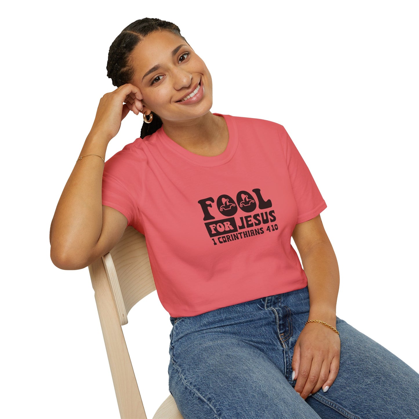 Fool For Jesus Funny Unisex Christian T-shirt