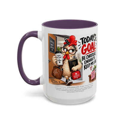 Today's Goal Christian Coffee Mug – Be Christlike Inspirational Bible Verse Mug
