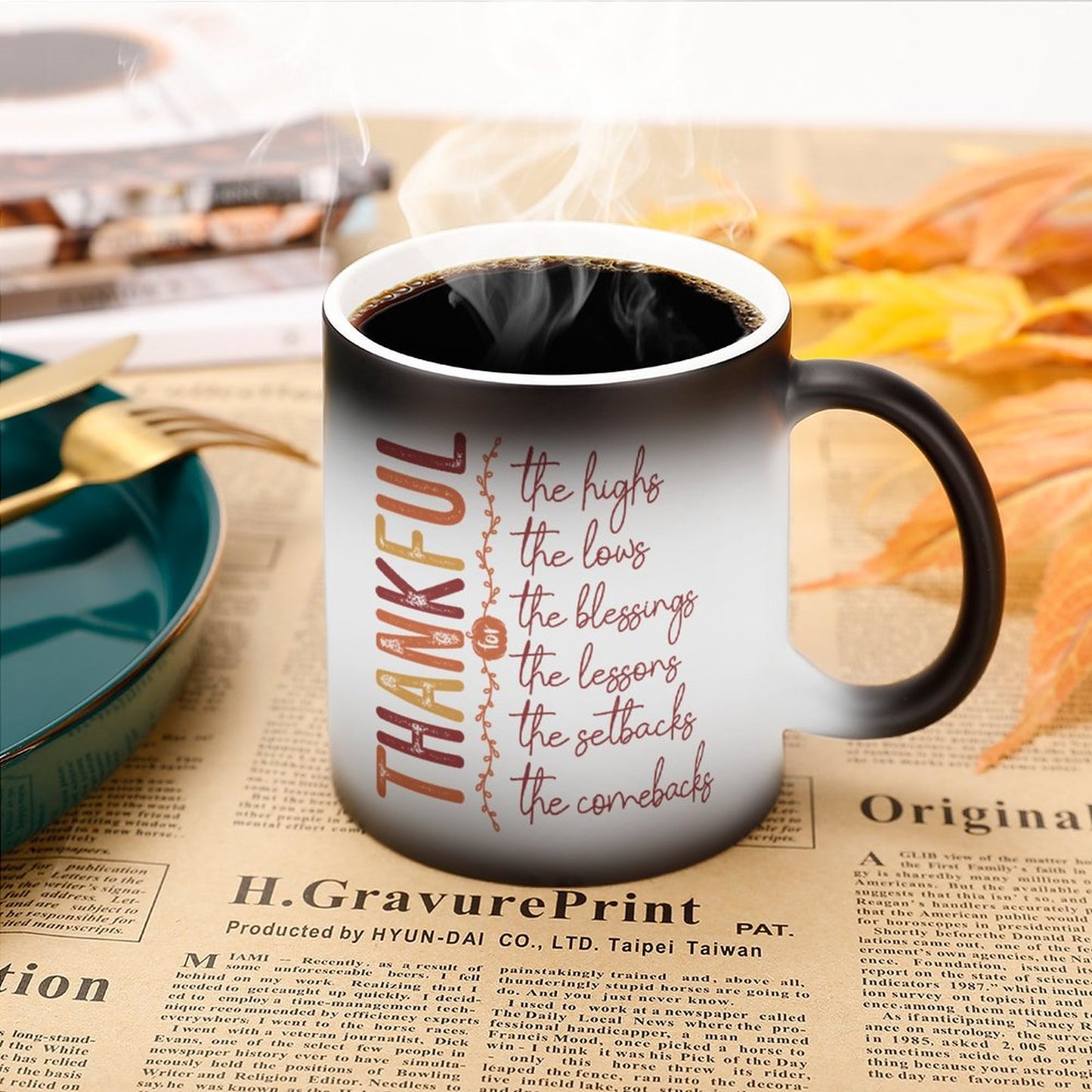 Thankful Christian Color Changing Mug (Dual-sided )