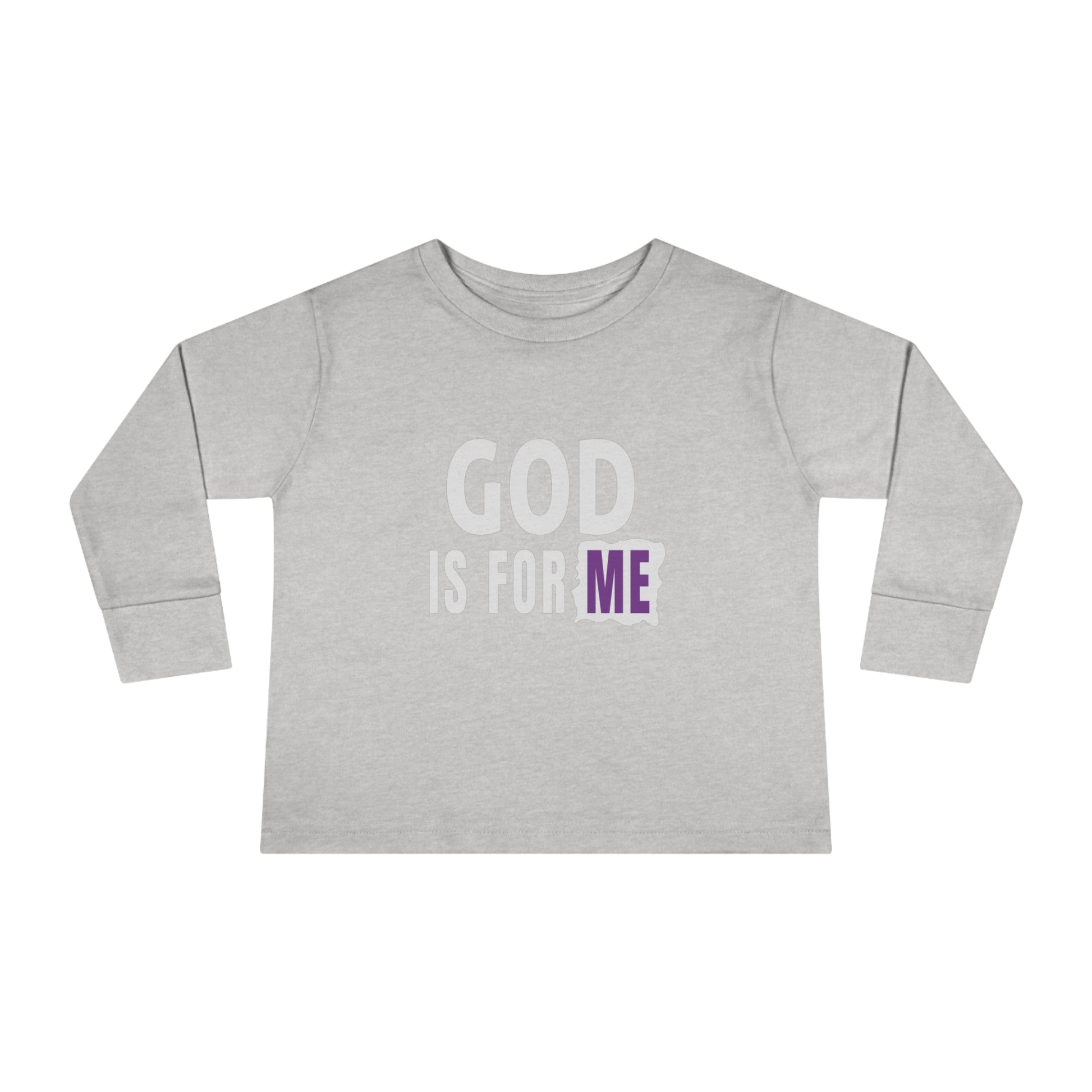 God Is For Me Toddler Christian Sweatshirt Printify