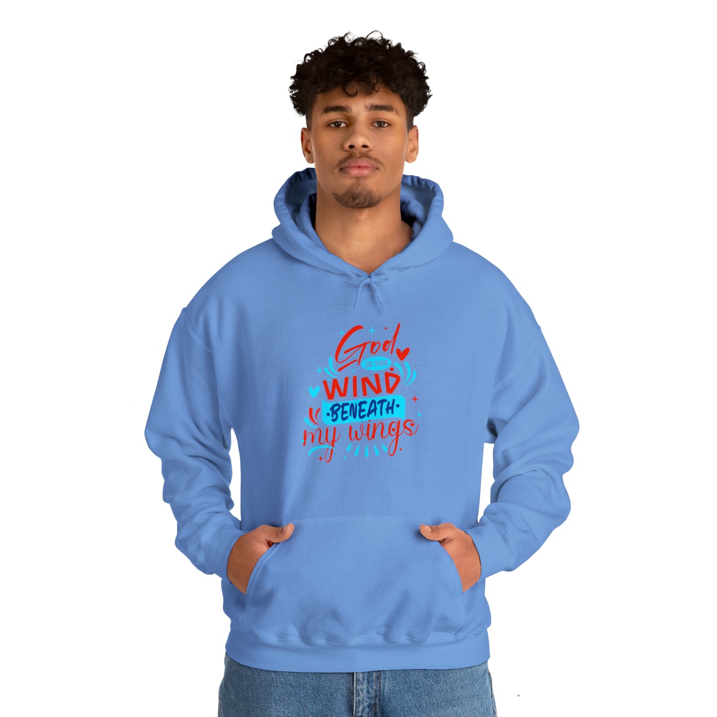 God Is The Wind Beneath My Wings Unisex Hooded Sweatshirt