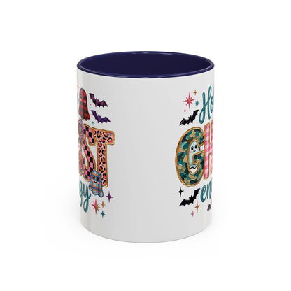 Accent Christian Coffee Mug — "Holy Ghost Energy" Halloween Cute Spooky Ceramic Mug (11/15oz)