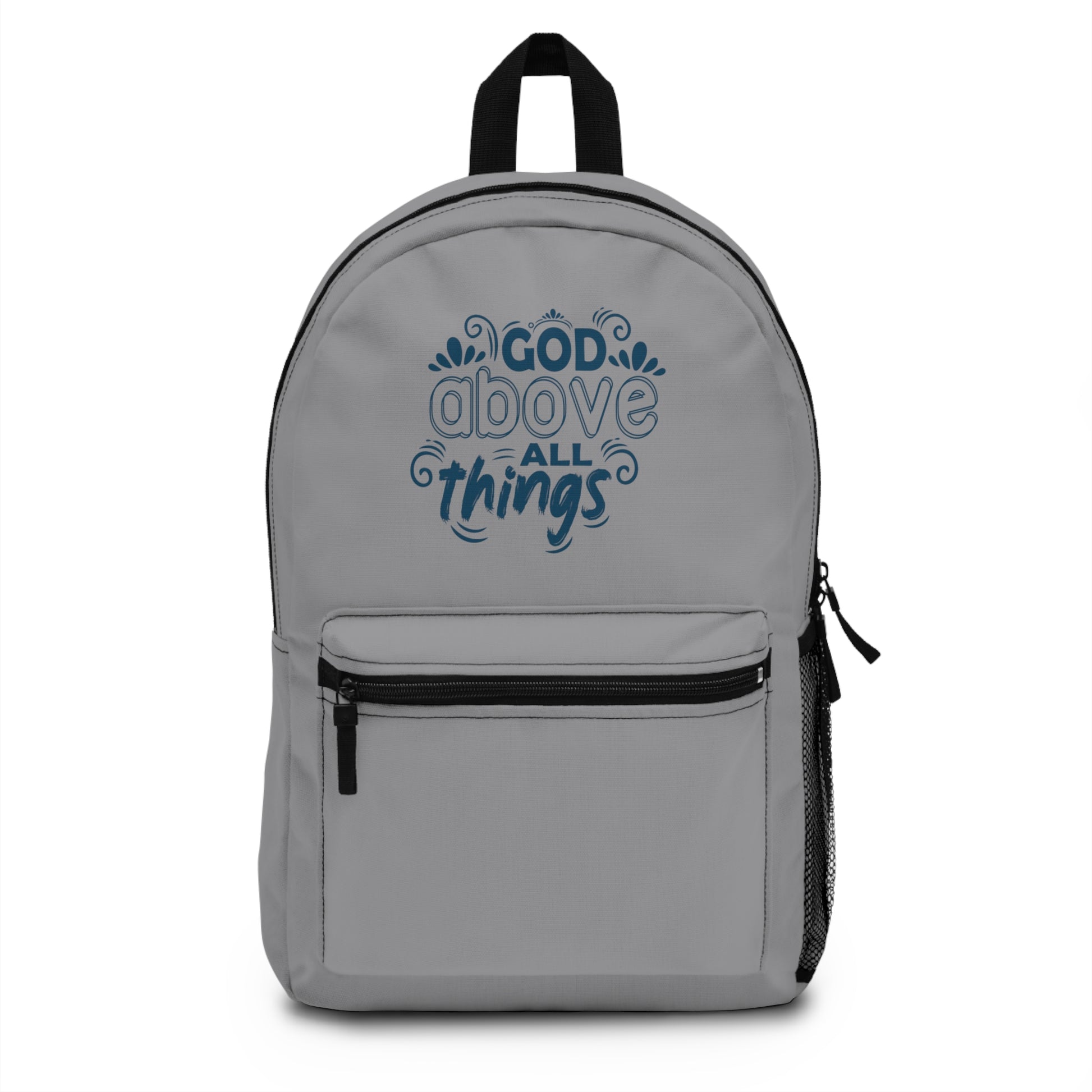 God Above All Things Christian Backpack Printify