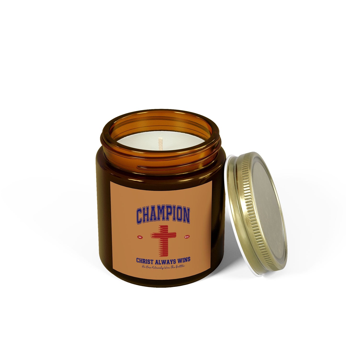 Champion Christ Always Wins Christian Scented Candle (4oz, 9oz)