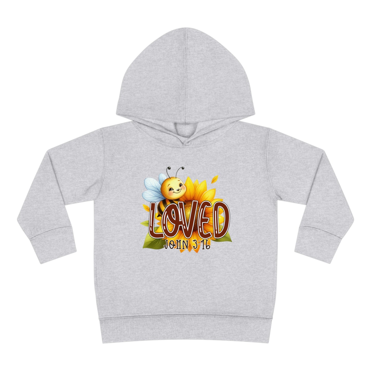 John 3:16 Loved Christian Toddler Pullover Fleece Hooded Sweatshirt