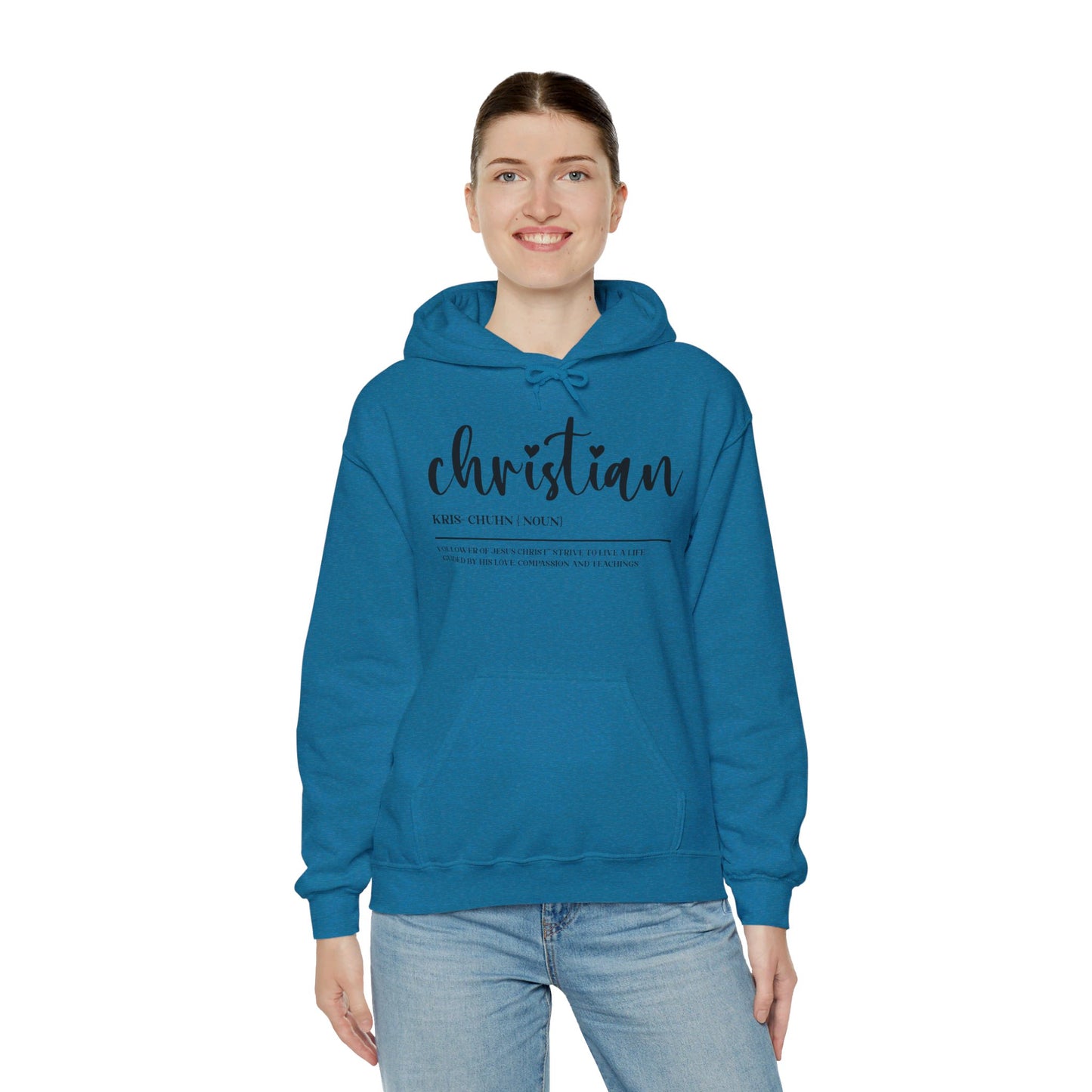 I Am A Christian Follower Of Christ  Unisex Christian Pullover Hooded Sweatshirt