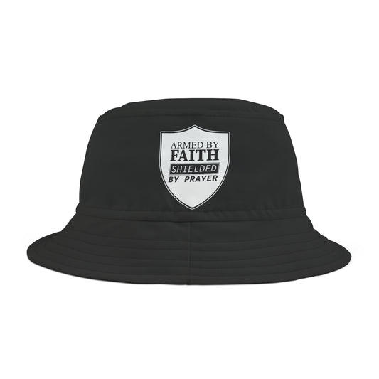 Armed By Faith Shielded By Prayer Bucket Hat (AOP) Printify