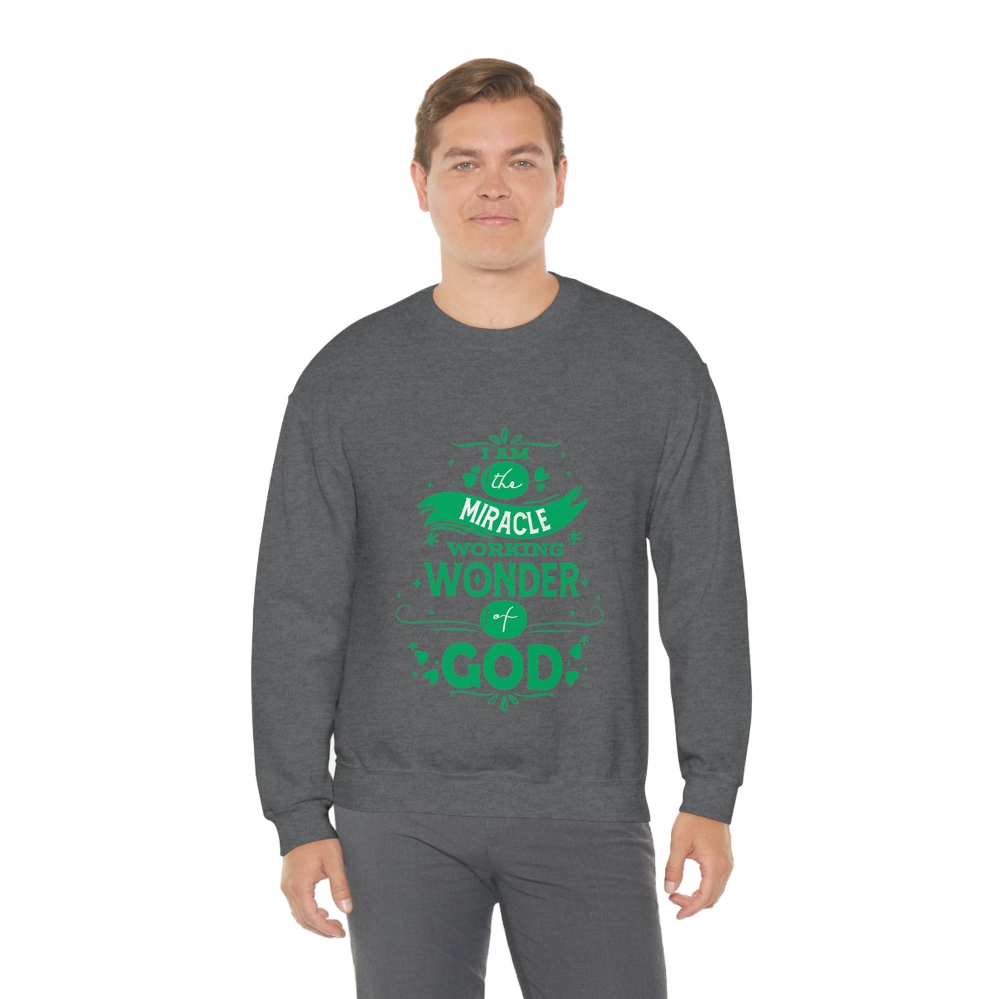 I Am The Miracle Working Wonder Of God Unisex Heavy Blend™ Crewneck Sweatshirt