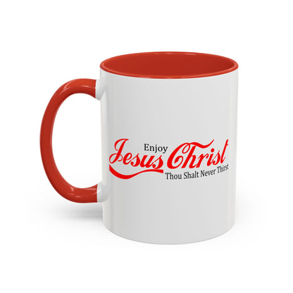 Christian Ceramic Mug - Enjoy Him Accent Coffee Mug (11, 15oz)