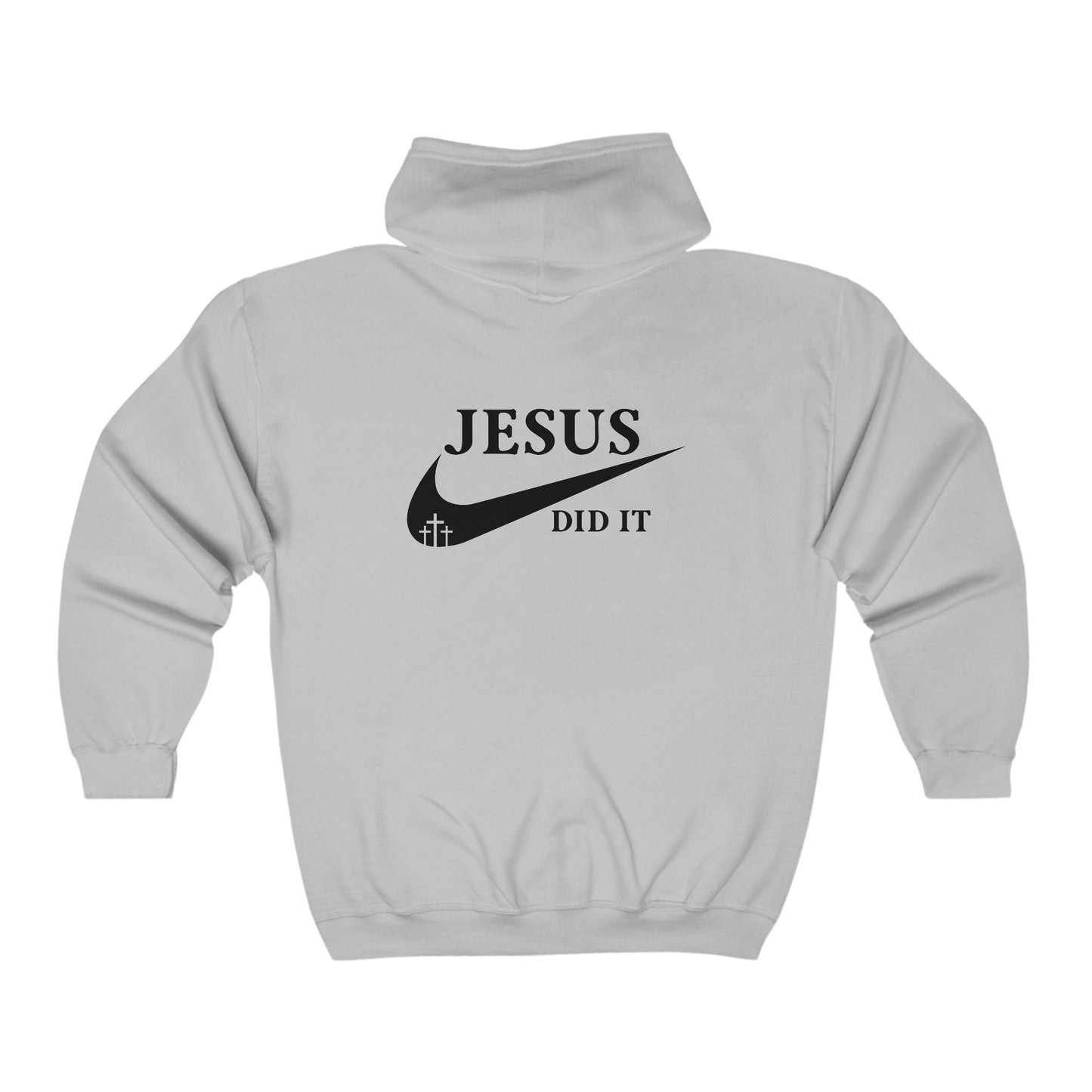 Jesus Did It Unisex Heavy Blend Full Zip Hooded Sweatshirt Printify