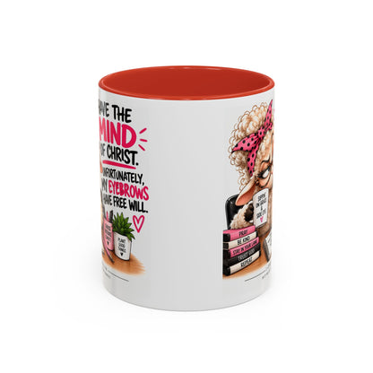 Christian Coffee Mug – "I Have the Mind of Christ" Funny Sheep Design (11/15 oz)