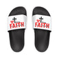 Faith-Inspired Youth Sandals, Comfortable Summer Footwear for Kids, Stylish Poolside Slides, Perfect for Family Outings, Religion Gifts