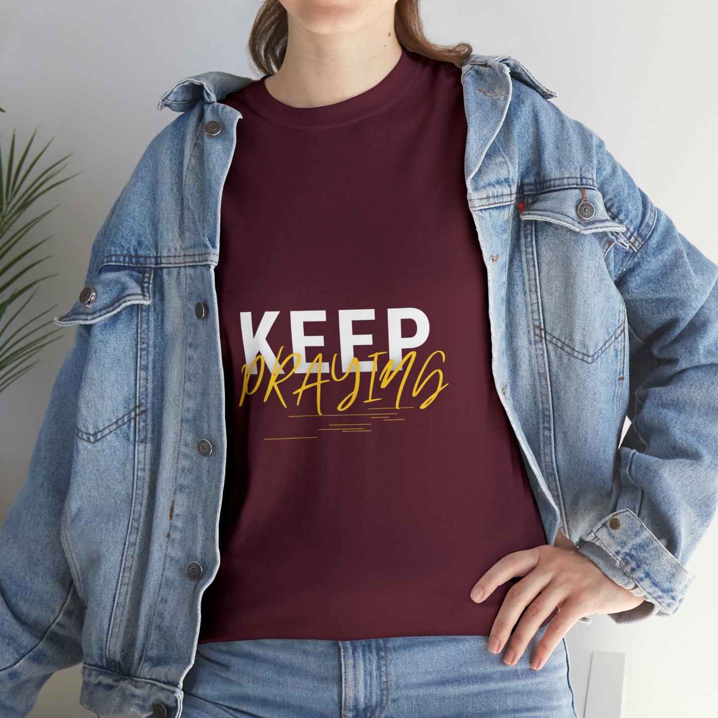 Keep Praying Unisex Heavy Cotton Tee Printify